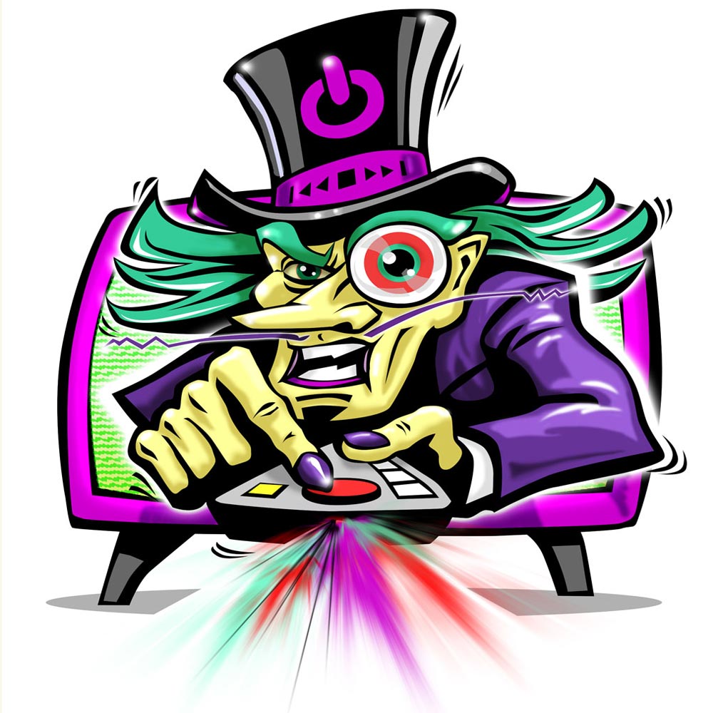 Dr TV cartoon character